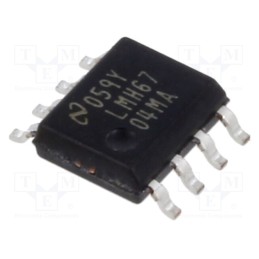 1 pcs x TEXAS INSTRUMENTS - LMH6704MA/NOPB - IC: operational amplifier, 650MHz, Ch: 1, SO8, ±4÷6VDC,