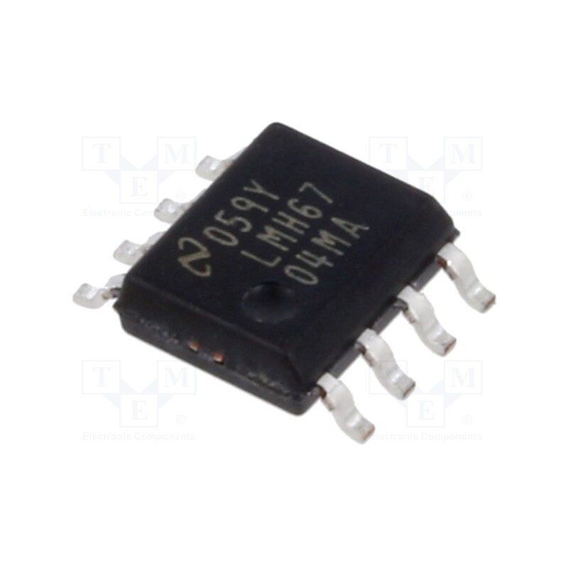 1 pcs x TEXAS INSTRUMENTS - LMH6704MA/NOPB - IC: operational amplifier, 650MHz, Ch: 1, SO8, ±4÷6VDC,