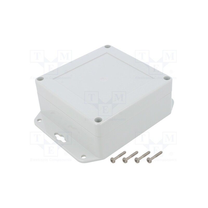 1 pcs x KRADEX - ZP105.105.45UJH TM PC - Enclosure: multipurpose, X: 105mm, Y: 105mm, Z: 45mm, ZP, light grey