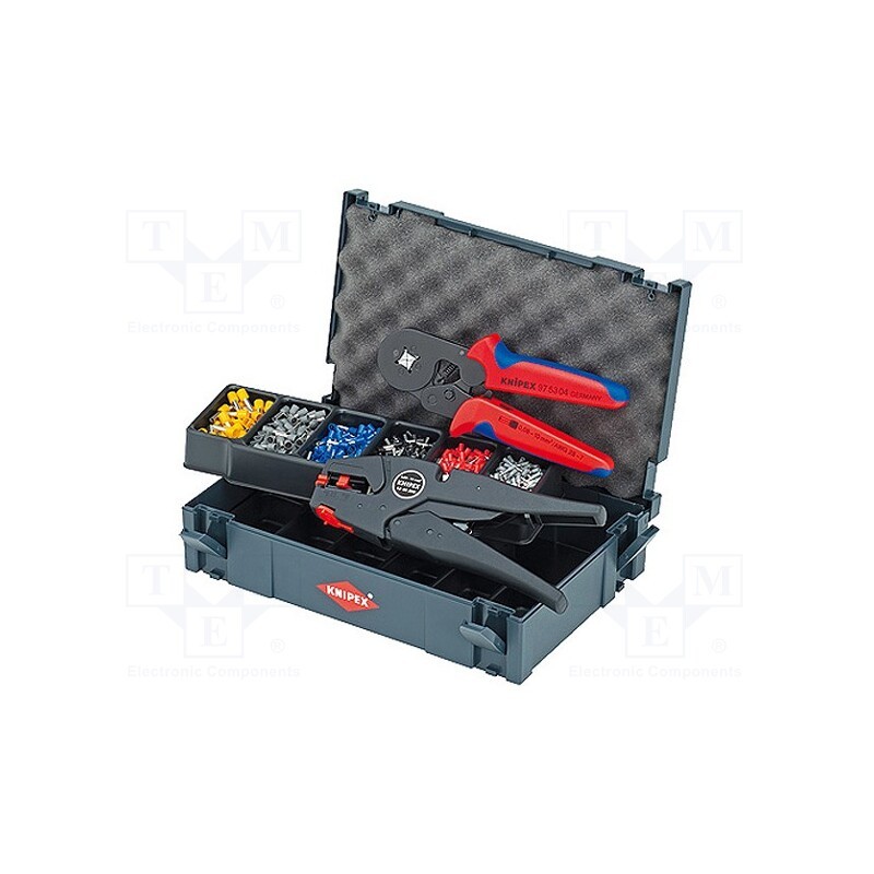 1 set x KNIPEX - 97 90 10 - Kit: for crimping, Kit: crimping tools,insulated ferrules