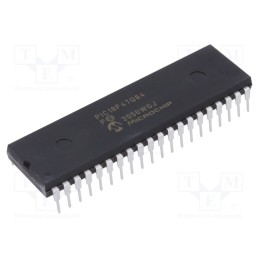 1 pcs x MICROCHIP TECHNOLOGY - PIC18F47Q84-I/P - IC: PIC microcontroller, 128kB, 64MHz, CAN FD,I2C,SPI x2,UART x5