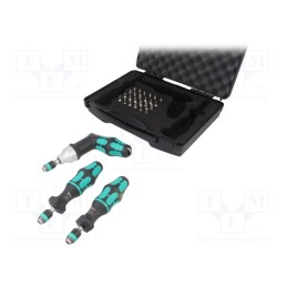 1 set x WERA - 5074739001 - Kit: screwdrivers, torque, hex key,Torx®,Torx® PLUS, 27pcs.