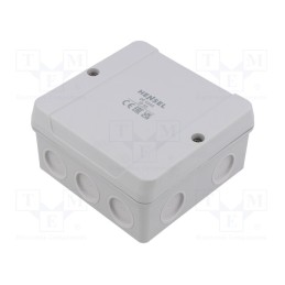 1 pcs x HENSEL - 62000268 - Enclosure: junction box, X: 98mm, Y: 98mm, Z: 55mm, IP55, grey