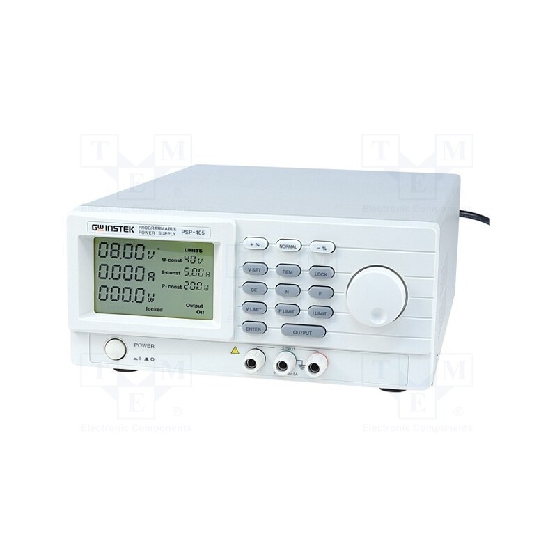 1 pcs x GW INSTEK - PSP-405 - Power supply: programmable laboratory, Ch: 1, 0÷40VDC, 0÷5A
