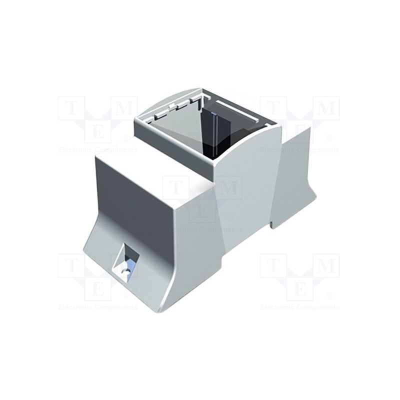 1 pcs x ITALTRONIC - 15.0310000.BL - Enclosure: for DIN rail mounting, Y: 110mm, X: 53.5mm, Z: 62mm, grey