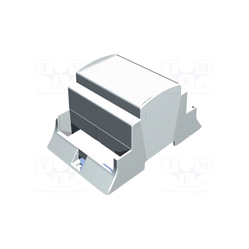 1 pcs x ITALTRONIC - 15.0403000.BL - Enclosure: for DIN rail mounting, Y: 110mm, X: 71.3mm, Z: 62mm, grey