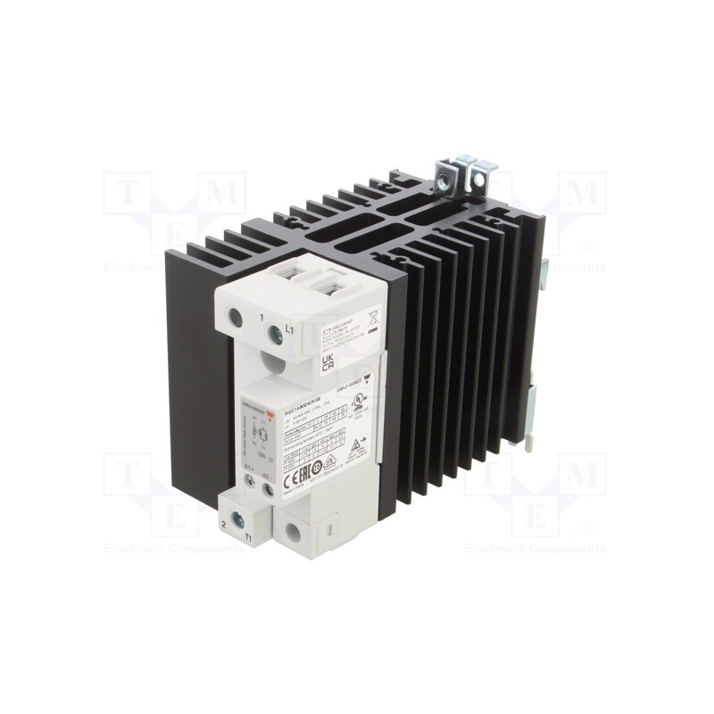 1 pcs x CARLO GAVAZZI - RGC1A60D62KGE - Relay: solid state, Ucntrl: 4÷32VDC, 60A, 42÷600VAC, -40÷80°C, IP20