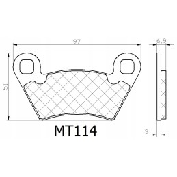 Polaris Ranger 400 500 700 XP 800 Brake Pads