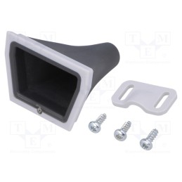 1 set x HAMMOND - 1552DPGKITGY - Strain relief, HM-1552D1GY,HM-1552D3GY,HM-1552D5GY, light grey