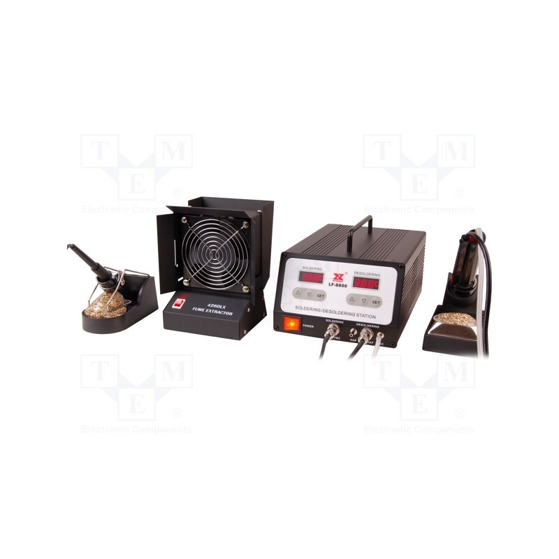 1 pcs x XYTRONIC - LF8800ESD/XY426 - Soldering/desoldering station, 100W, 100W, 300÷450°C, 220VAC