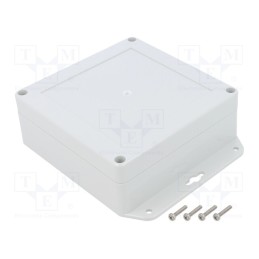1 pcs x KRADEX - ZP120.120.45UJH TM PC - Enclosure: multipurpose, X: 120mm, Y: 120mm, Z: 45mm, ZP, light grey