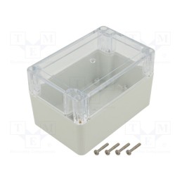 1 pcs x KRADEX - ZP120.80.75JPH TM PC - Enclosure: multipurpose, X: 80mm, Y: 120mm, Z: 75mm, ZP, light grey