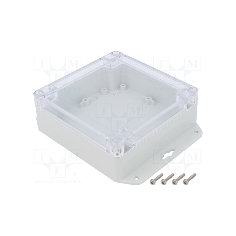 1 pcs x KRADEX - ZP120.120.45UJPH TM PC - Enclosure: multipurpose, X: 120mm, Y: 120mm, Z: 45mm, ZP, light grey