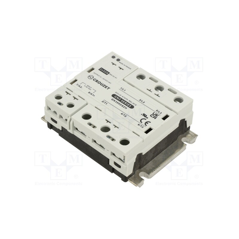 1 pcs x CROUZET - GN350DSZH - Relay: solid state, Ucntrl: 4÷32VDC, 50A, 24÷510VAC