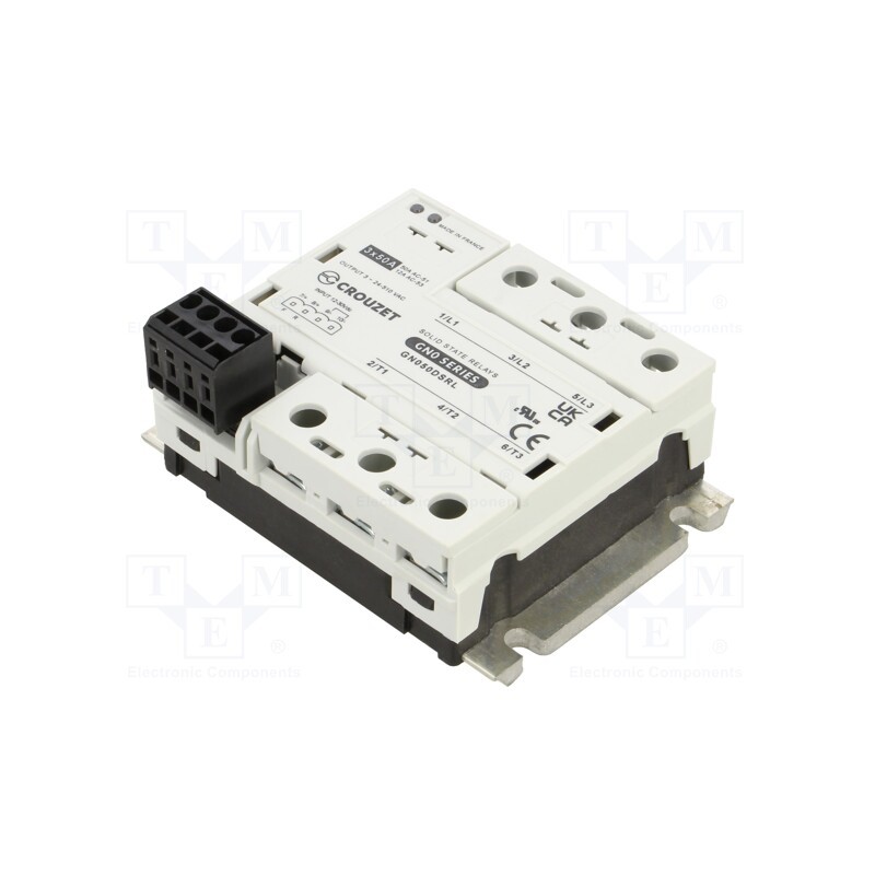 1 pcs x CROUZET - GN050DSRL - Relay: solid state, Ucntrl: 12÷30VDC, 50A, 24÷510VAC