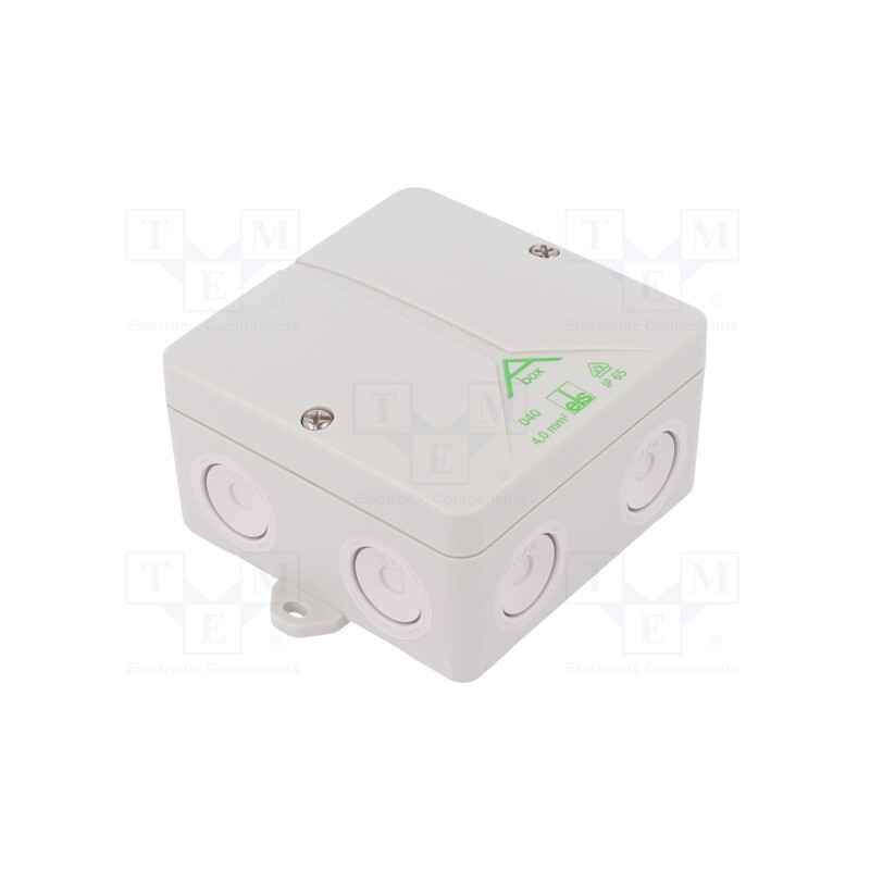 1 pcs x SPELSBERG - 80590701 - Enclosure: junction box, X: 93mm, Y: 93mm, Z: 55mm, polystyrene, IP65