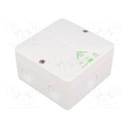 1 pcs x SPELSBERG - 80460701 - Enclosure: junction box, X: 93mm, Y: 93mm, Z: 55mm, polystyrene, IP65