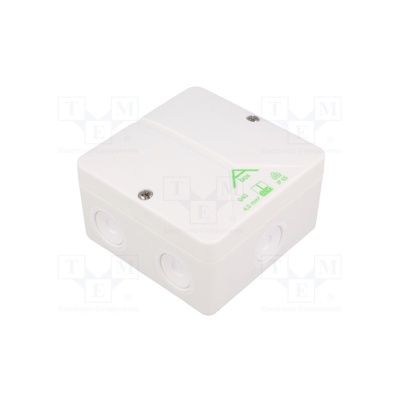 1 pcs x SPELSBERG - 80460701 - Enclosure: junction box, X: 93mm, Y: 93mm, Z: 55mm, polystyrene, IP65