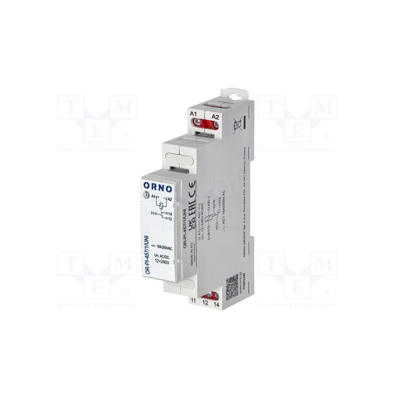 1 pcs x ORNO - OR-PI-457/1/UNI - Relay: installation, monostable, SPDT, Uswitch: max.250VAC, 16A
