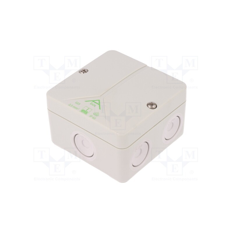 1 pcs x SPELSBERG - 80240701 - Enclosure: junction box, X: 80mm, Y: 80mm, Z: 52mm, polystyrene, IP65