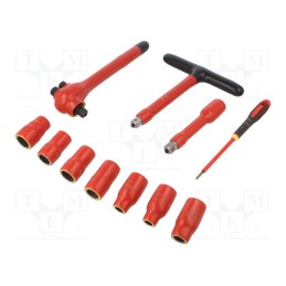1 set x BAHCO - 7811DMV - Kit: insulated socket wrenches, 11pcs.