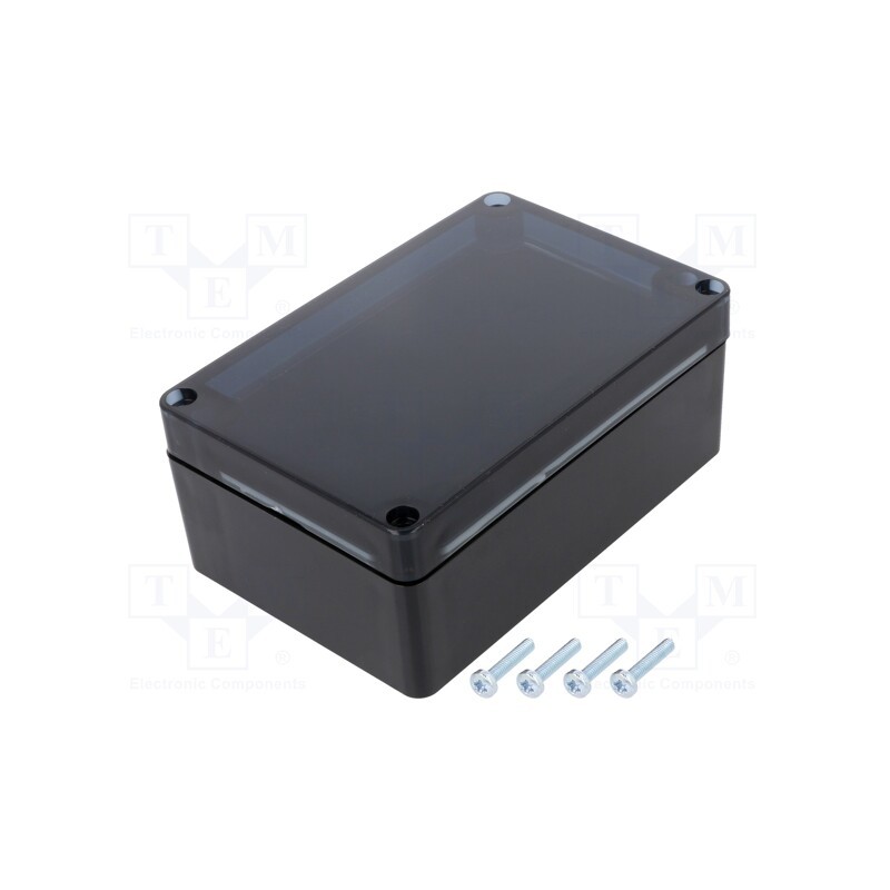 1 pcs x MASZCZYK - KM-175IBKTRS - Enclosure: multipurpose, X: 90mm, Y: 135mm, Z: 55mm, ABS, black, IP65