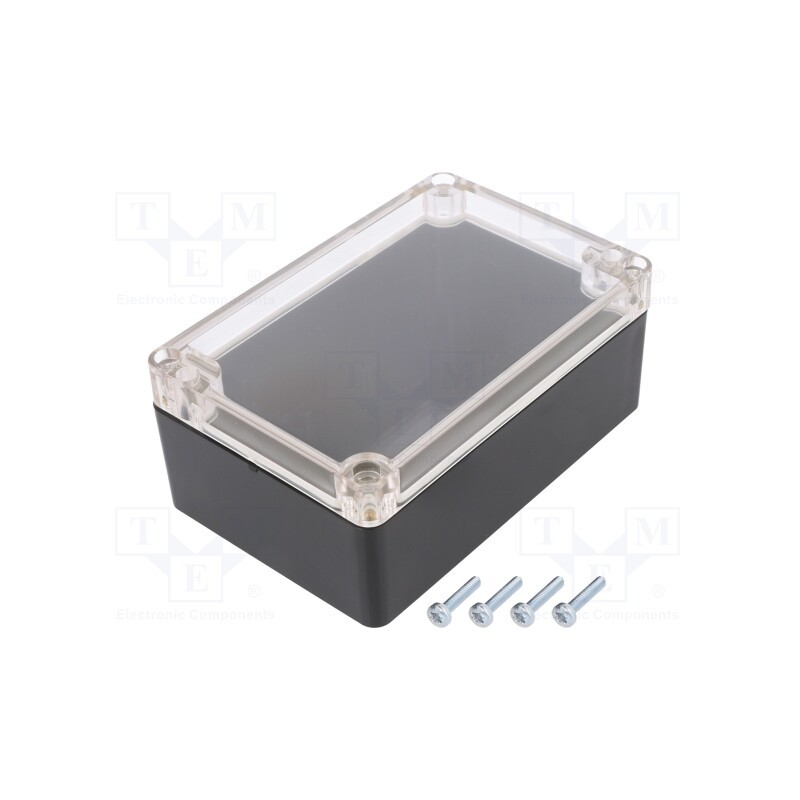 1 pcs x MASZCZYK - KM-175IBKTRC - Enclosure: multipurpose, X: 90mm, Y: 135mm, Z: 55mm, ABS, black, IP65