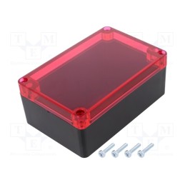 1 pcs x MASZCZYK - KM-175IBKTRR - Enclosure: multipurpose, X: 90mm, Y: 135mm, Z: 55mm, ABS, black, IP65