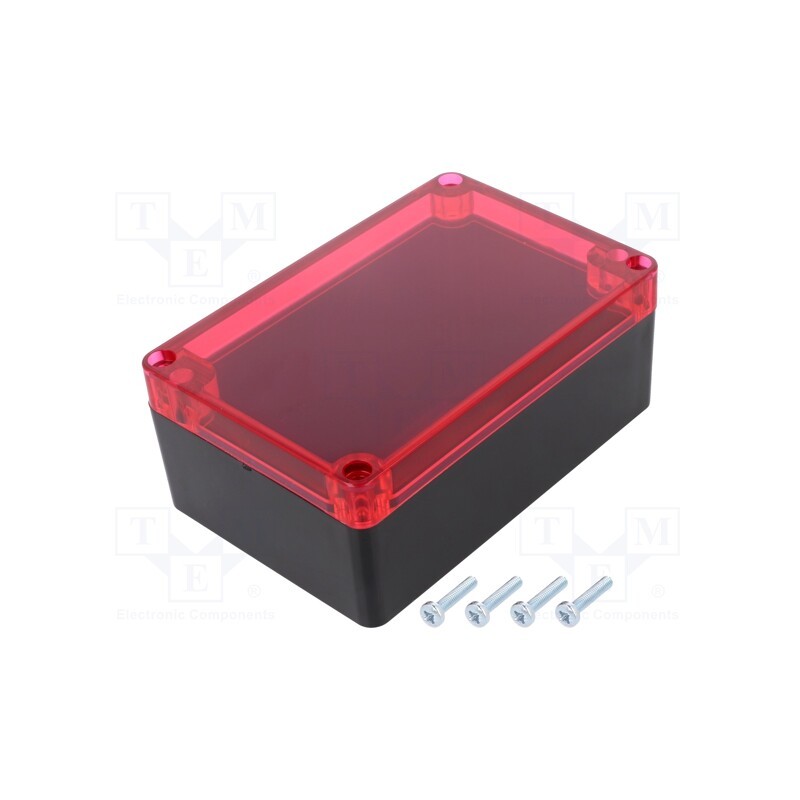 1 pcs x MASZCZYK - KM-175IBKTRR - Enclosure: multipurpose, X: 90mm, Y: 135mm, Z: 55mm, ABS, black, IP65