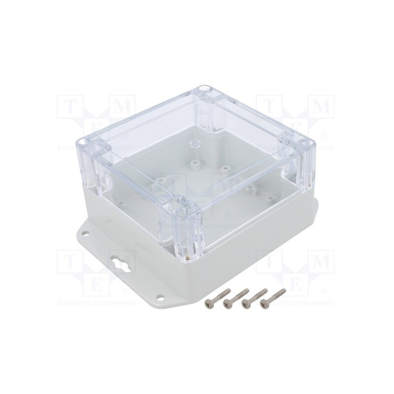 1 pcs x KRADEX - ZP105.105.60UJPH TM PC - Enclosure: multipurpose, X: 105mm, Y: 105mm, Z: 60mm, ZP, light grey