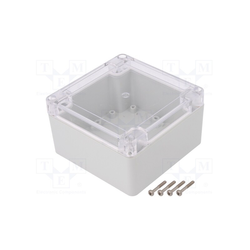 1 pcs x KRADEX - ZP105.105.60JPH TM PC - Enclosure: multipurpose, X: 105mm, Y: 105mm, Z: 60mm, ZP, light grey