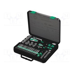 1 set x WERA - 5160785001 - Wrenches set, socket spanner, Mounting: 1/2',1/4', Zyklop, 43pcs.