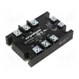 1 pcs x SENSATA / CRYDOM - D53TP50D-10 - Relay: solid state, 50A, Uswitch: 48÷530VAC, 3-phase, -40÷80°C