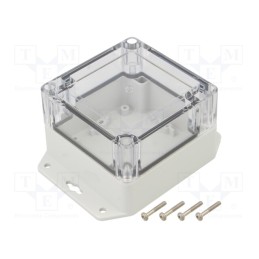 1 pcs x KRADEX - ZP90.90.60SUJP TM ABS-PC - Enclosure: multipurpose, X: 90mm, Y: 90mm, Z: 60mm, ZP, ABS, IP67