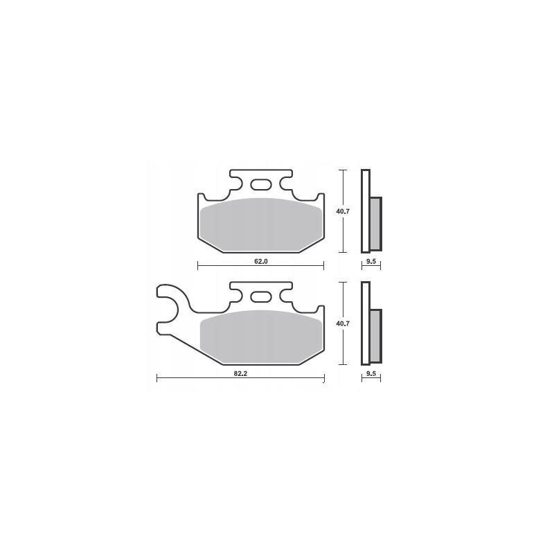 Can am outlander 800 g1 front brake pads