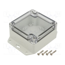 1 pcs x KRADEX - ZP90.90.45SUJP TM ABS-PC - Enclosure: multipurpose, X: 90mm, Y: 90mm, Z: 45mm, ZP, ABS, IP67
