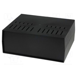 1 pcs x KRADEX - Z39W - Enclosure: with panel, vented, X: 294mm, Y: 217mm, Z: 120mm, black
