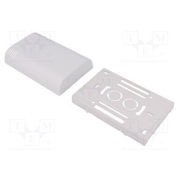 1 pcs x ITALTRONIC - 61.6040003 - Enclosure: wall mounting, X: 80mm, Y: 120mm, Z: 35mm, ABS, white