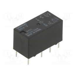 1 pcs x OMRON OCB - G5V-2 9VDC - Relay: electromagnetic, DPDT, Ucoil: 9VDC, Icontacts max: 2A, PCB