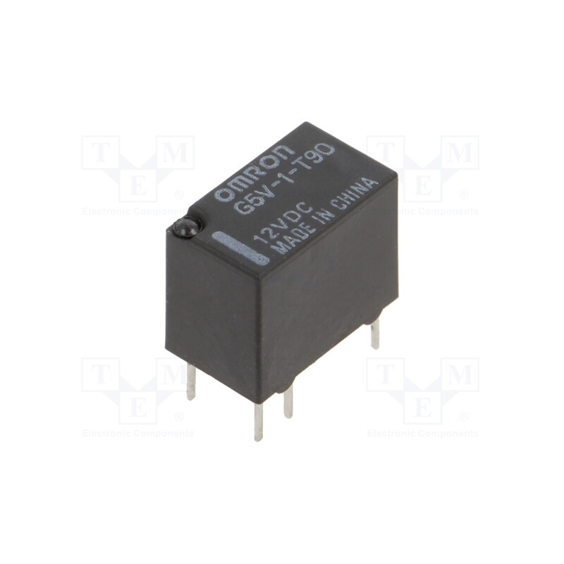 1 pcs x OMRON OCB - G5V-1-T90 DC12 - Relay: electromagnetic, SPDT, Ucoil: 12VDC, Icontacts max: 1A, PCB