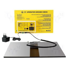 1 pcs x ELME - MEW000Z011 - ESD wristband and shoe tester, ESD, 158x95x60mm, 28V, Plug: EU