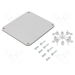 1 pcs x SPELSBERG - 19500501 - Mounting plate, hard paper, W: 110mm, L: 110mm, Thk: 2.5mm