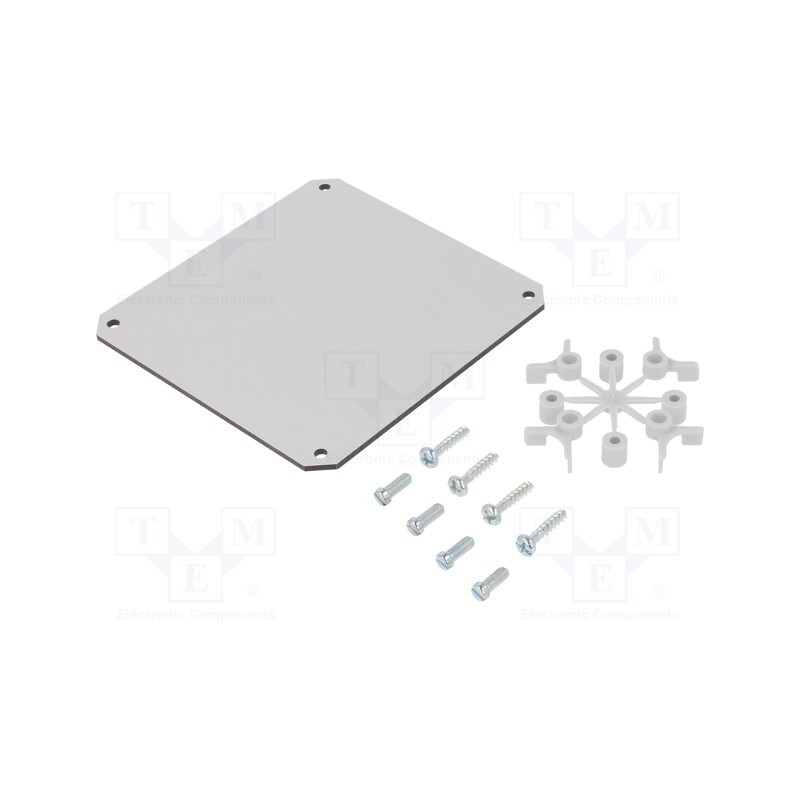 1 pcs x SPELSBERG - 19500501 - Mounting plate, hard paper, W: 110mm, L: 110mm, Thk: 2.5mm