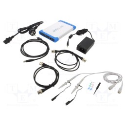 1 pcs x PEAKTECH - P 1286 - PC connected oscilloscope, 100MHz, Ch: 2, 10Mpts, 500Msps, ≤3.5ns