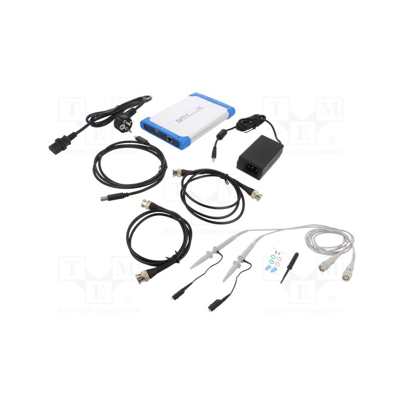 1 pcs x PEAKTECH - P 1286 - PC connected oscilloscope, 100MHz, Ch: 2, 10Mpts, 500Msps, ≤3.5ns