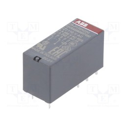 1 pcs x ABB - 1SVR405606R7000 - Relay: electromagnetic, DPDT, Ucoil: 110VAC, 8A, max.250VAC, PCB
