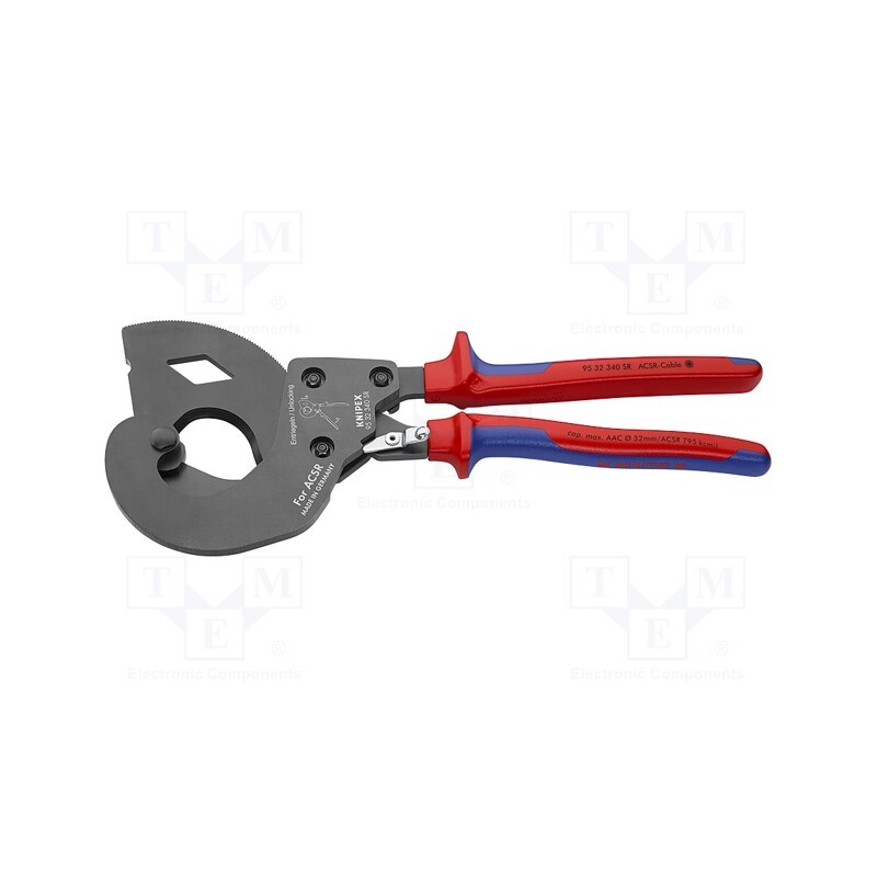 1 pcs x KNIPEX - 95 32 340 SR - Cutters, 340mm, Tool material: steel