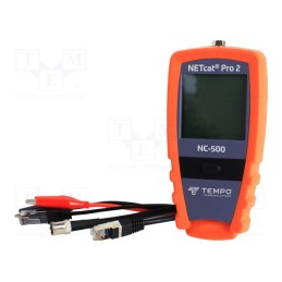 1 pcs x TEMPO - 23639 - Tester: wiring system, LCD, RJ45, 0÷50°C, 85x35x170mm, 52024556