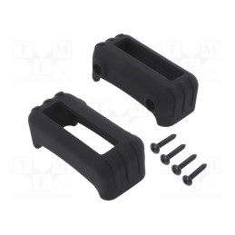 1 set x TAKACHI - TWSC7-3B - Silicone protector, thermoplastic rubber, Colour: black, 2pcs.