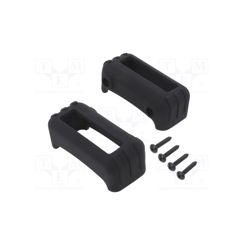 1 set x TAKACHI - TWSC7-3B - Silicone protector, thermoplastic rubber, Colour: black, 2pcs.